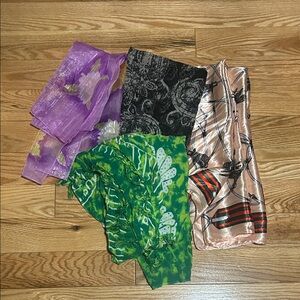 Elegant Multicolor Women's Scarf Set